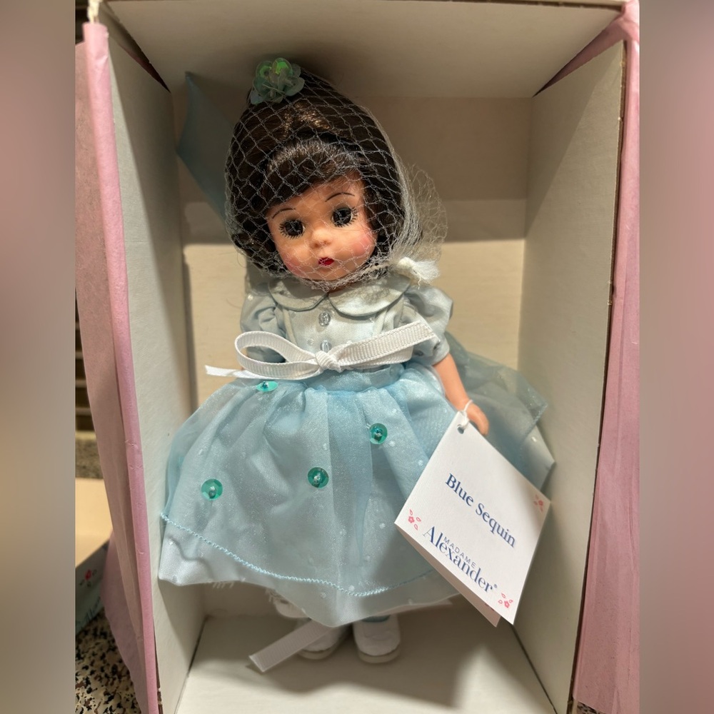 Madame Alexander , Blue Sequin Doll